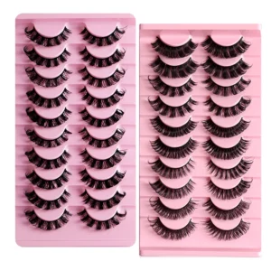 2/10Pairs 3D Mink Lashes russian strip lash Dramatic False Eyelashes Faux Cils Makeup Wholesale Fake Eyelash Extension maquiagem - Image 3