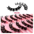 2/10Pairs 3D Mink Lashes russian strip lash Dramatic False Eyelashes Faux Cils Makeup Wholesale Fake Eyelash Extension maquiagem