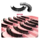 2/10Pairs 3D Mink Lashes russian strip lash Dramatic False Eyelashes Faux Cils Makeup Wholesale Fake Eyelash Extension maquiagem