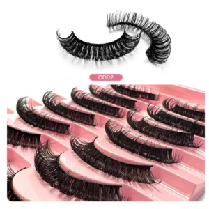 2/10Pairs 3D Mink Lashes russian strip lash Dramatic False Eyelashes Faux Cils Makeup Wholesale Fake Eyelash Extension maquiagem - Image 6