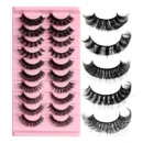2/10Pairs 3D Mink Lashes russian strip lash Dramatic False Eyelashes Faux Cils Makeup Wholesale Fake Eyelash Extension maquiagem