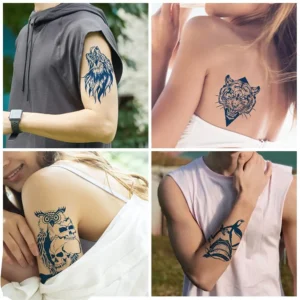 Semi-Permanent Temporary Tattoo Sticker for Men Boys Long-Lasting 1-2 Weeks Waterproof & Realistic Body Arrow Tattoo Stickers - Image 3