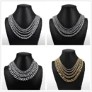 Stainless Steel NK Chain Necklace for Men Women Curb Cuban Link Chain Black Punk Choker Fashion Male Jewelry Gift