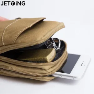 EDC Molle Bag Purse Single/double Layer Outdoor Waist Fanny Pack Men Phone Pouch Camping Hunting Tactical Waist Bag - Image 6