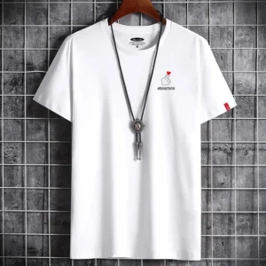 New Summer New Men Tshirt Manga Oversize Men Loose Tee Tops Men Fashion Goth Print Men's Short Sleeve T-shirt - Image 3