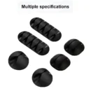 Cable Organizer Silicone USB Winder Desktop Tidy Management Clip Cable Holder For Mouse Headphone Protector Wire Organizer Clamp