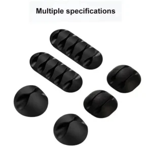 Cable Organizer Silicone USB Winder Desktop Tidy Management Clip Cable Holder For Mouse Headphone Protector Wire Organizer Clamp - Image 2