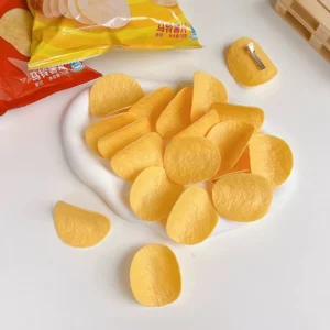 Novelty Simulation Potato Chip Hair Clip for Girls Funny Snack Potato Chip French Fries Hairpin Headwear Hair Accessories - Image 4
