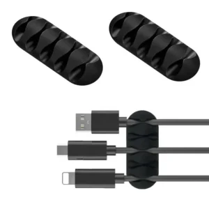 Cable Organizer Silicone USB Winder Desktop Tidy Management Clip Cable Holder For Mouse Headphone Protector Wire Organizer Clamp - Image 3