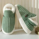 Evshine Soft Sole Slippers For Women Winter Fashion Women Fur Slippers Fuzzy Plush Men Slippers Warm Furry Women Cotton Shoes