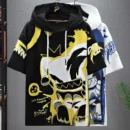 2022 Summer Men's Hoodies Japan Fashion Streetwear Short Sleeve Sweatshirts Men Casual Men Clothed Harajuku Printing Hoodies Men
