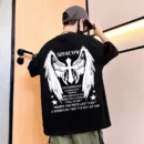 100% Cotton T-shirt Summer Kids Clothes 2025 New Boys American Street Vintage Printed Short-sleeved Casual Trendy Children's Top