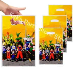 Dragon Ball Gift Bags Birthday Party Decoration Goku Goody Biscuit Package Candy Bag Baby Shower Kids Boy Gifts Party Supplies