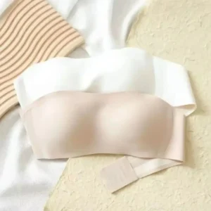 Solid Color Strapless Wrapped Bra Non-slip Non-steel Ring Women Underwear Invisible Thin Push Up Bralette Summer - Image 3