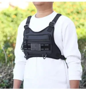 Sports Chest Bag Water Resistant Lightweight Front Chest Pack Running Vest bag With Built-In Phone Holder Extra Storage 가방 bolso - Image 2