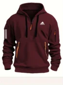 Autumn Men's Hoodies Multi-Pocket Zipper Placket Comfortable Casual Hoodies Pullover Sweatshirts Men's Hooded Sweatshirts