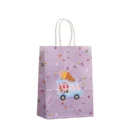 6Pcs Ice Cream Theme Paper Gift Packing Bag Summer Desserts Candy Cookie Bag for Kids Girl Birthday Baby Shower Party Decoration