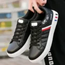 Men Sneakers Casual Shoes Men Flats Zapatillas Hombre Lightweight PU Leather Breathable Shoe Mens White Sports Tenis Shoes