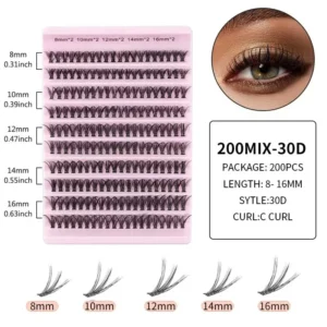 LTWEGO New 10 Rows Individual Lashes Extension Natural Faux Mink Eyelashes Individual Cluster Eyelashes Extension Makeup Cilia - Image 4
