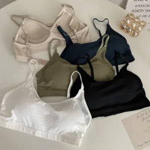 Ladies Summer New Underwear Fixed Cup Adjustable Buckle Beautiful Back Anti-exposure Tube Top Inner Bra