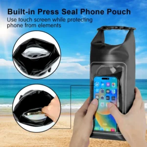 Travel Crossbody Bag Waterproof PVC Dry Bag 2L Swimming Diving Rafting Floating Shoulder Bags Outdoor Beach Sport Surfing Pouch - Image 2