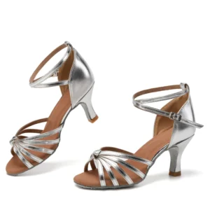 Women Dance Shoes For Girls Ladies Latin Ballroom Dance Shoes Satin Professional Salsa Tango Party Dancing Shoes Training Shoes - Image 6