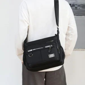 Men's Messenger Bag Crossbody Shoulder Bags Men Small Sling Pack For Work Waterproof Oxford Packs Satchel Purse - Image 3