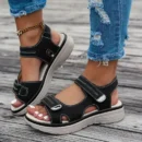 2025 New Women Wedge Sandals Summer Lightweight Casual Platform Plus Size Sandals Women Fashion Non Slip Beach Shoes Woman