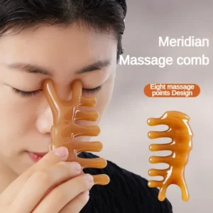 Face Lifting Guasha Resin Scraping Massage Facial Scraper Tool Eye SPA Massage Plate Reduce Puffiness Nose Lifting Nose Massager - Image 3