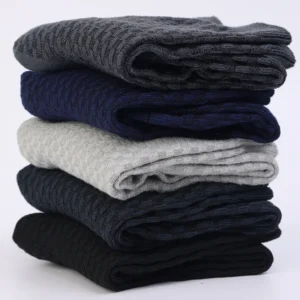 Men Bamboo Fiber Socks High Quality Breatheable New Compression Solid Color Casual Business Anti-Bacterial Mid-tube Stockings - Image 5