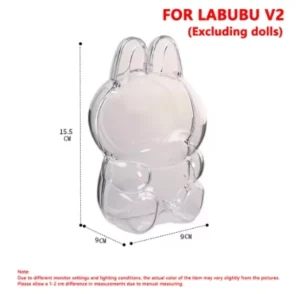 For Labubu Sitting Pvc Party Cotton Doll Protective Bag Storage Bag Walk Bag Dust-Proof Crossbody Display Bag Cute