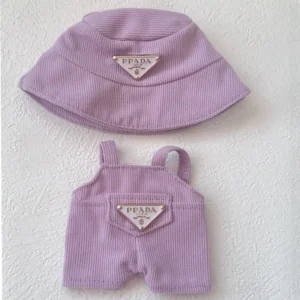 NO Doll, For Labubu Doll Clothing Set Hat 17cm Clothes Shoes Doll DIY Accessories Training Sitting Party Games Toys Gifts - Image 5