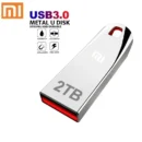2TB Metal Usb 3.0 Flash Drives High Speed Pendrive 1TB 512GB Usb Drive Portable SSD Memoria Usb Flash Disk TYPE-C Adapter