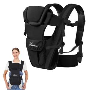 Baby Sling Carrier, 4-in-1 Ergonomic Baby Backpack Carrier, Easily Adjustable Baby Carrier Newborn to Toddler - Image 4