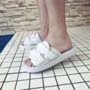 Simple Outdoor Men Slippers Fashion Hook&Loop Canvas Casual Couple Shoes Slip-on Beach Slippers Sandals Women Shoes Flip Flops