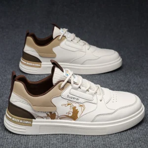 2023 Top Men's Casual Sneakers Skateboarding Shoes Men's Leather Sneakers Black White Outdoor Sneakers Casual shoe size 39-44