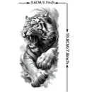 1 Sheet Lion Tiger Warrior Buddha Temporary Tattoos For Men Women Adults Waterproof Realistic Fake Tattoos Long Lasting Stickers