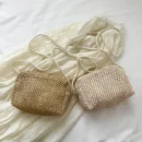 Ladies Fashion Summer Straw Crossbody Bag Women Beach Holiday Shopping Woven Shoulder Handbag Messenger Purses for Women Bags