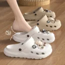Cartoon Charms Clogs Eva Soft Summer House Slippers Women's Sandals Slipper Man Shoes Kids Indoor Slipper
