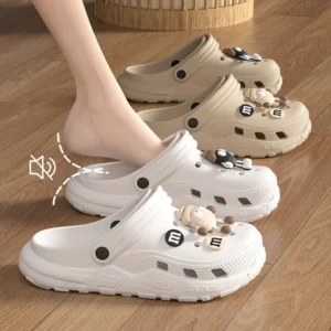 Cartoon Charms Clogs Eva Soft Summer House Slippers Women's Sandals Slipper Man Shoes Kids Indoor Slipper - Image 5