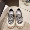 Fashion Designer Women's Platform Sneakers Casual Comfortable Ladies Flat Canvas Shoes Girls Letter Printing Slip-on Loafers