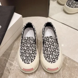 Fashion Designer Women's Platform Sneakers Casual Comfortable Ladies Flat Canvas Shoes Girls Letter Printing Slip-on Loafers - Image 5