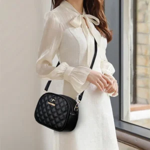 Underarm Bag Women's 2025 Summer New Style High-end Retro Shoulder Bag Versatile Temperament, Round Cake Trendy Crossbody Bag - Image 6