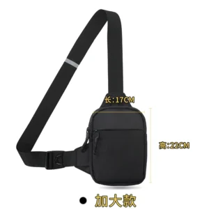 New Sports Chest Bag Men's Ultra-small Mobile Phone Messenger Bag Waist Bag Multi-function Carry-on Bag - Image 5