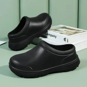 2024 Men Women EVA Chef Shoes Non-slip Waterproof Oil-proof Shoes Comfortable Workers Slippers Outdoor Fishing Shoes - Image 5