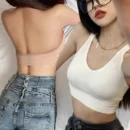 Yoga Backless Vest Women Spring Summer Sports Sweat Absorbing Bras Shockproof Sexy Wire Free Breast Enhancement Elastic Bras