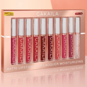CAKAILA 10pcs/set Nude Lip Gloss Matte Velvet Lipstick Waterproof Long-lasting Liquid Lipstick Women Moist Lip Tint - Image 4