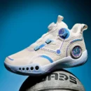 Rotary Button Design Men's Vulcanized Shoes Fashion Mixed Colors Casual Shoes Lightweight Breathable Men Basketball Shoes