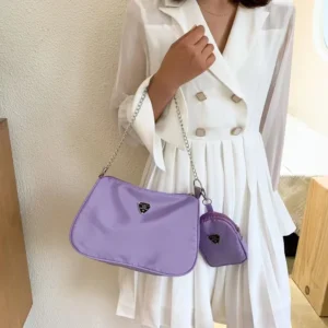 Fashionable and Popular Summer Korean Bag Women's Bag Versatile Two-piece Package Fashion Chain One Shoulder Cross Body Bag - Image 6