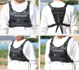 Sports Chest Bag Water Resistant Lightweight Front Chest Pack Running Vest bag With Built-In Phone Holder Extra Storage 가방 bolso - Image 4
